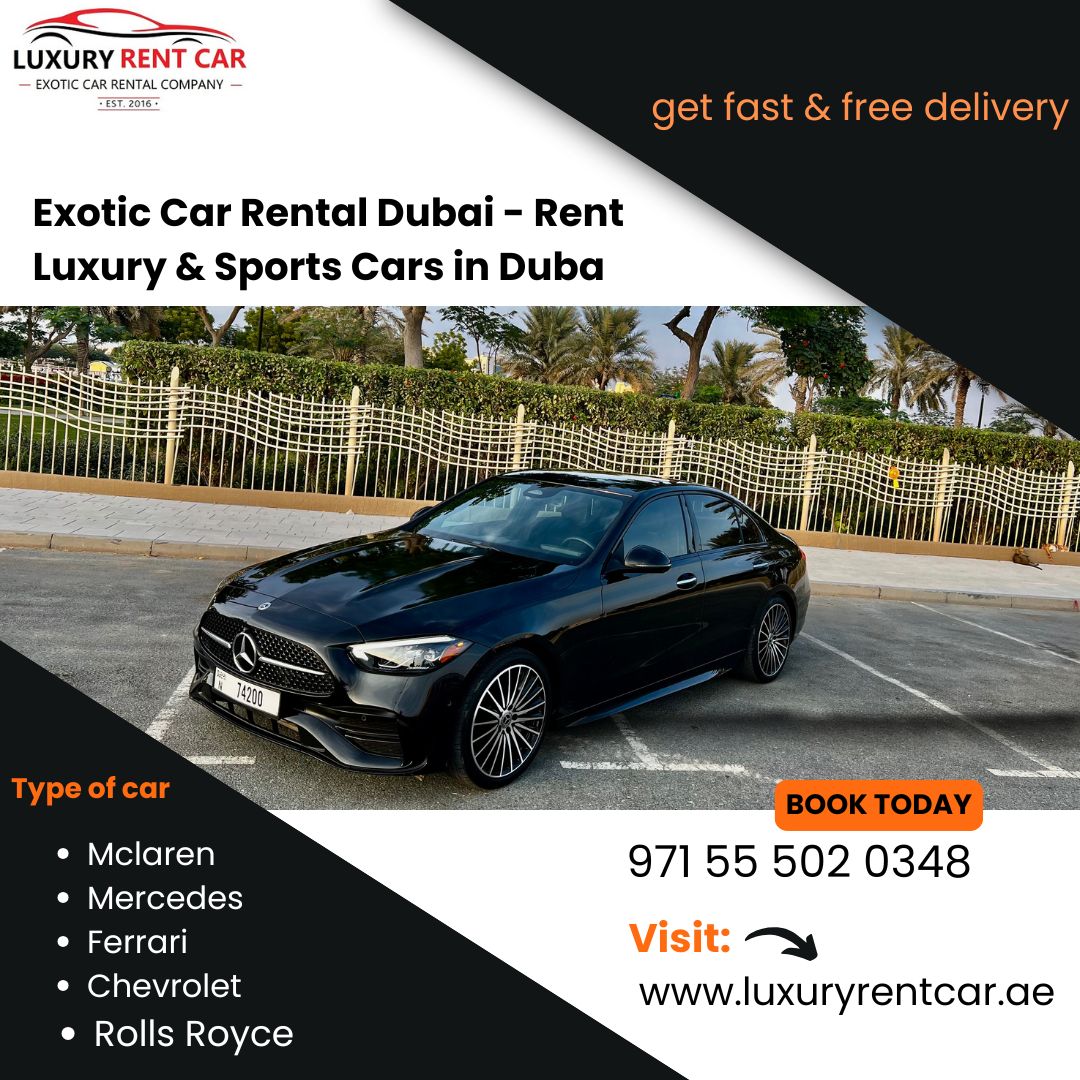 Rent Exotic & Luxury Sports Cars in Dubai